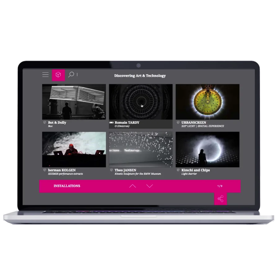 Art & Technology - Site de découvertes des arts mixés (création graphique et développement)